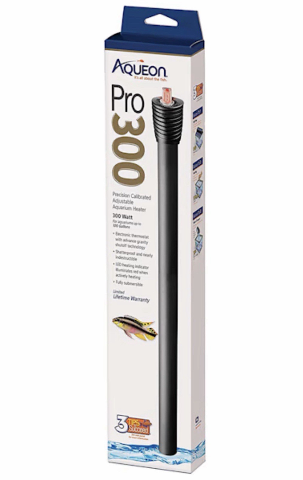 AQUEON PRO 300 RISCALDATORE ACQUARIO SOMMERGIBILE PER SERBATOI FINO A 100 GAL FREE S/H