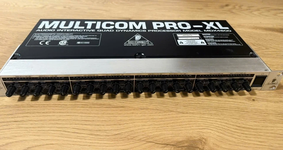 Behringer Multicom Pro-XL MDX4600 – 4-Channel Compressor/Limiter/Gate - Image 4 of 4