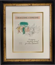Raoul Dufy "Tragedie-Comedie" Lithograph Print 1959 MOURLOT Signed