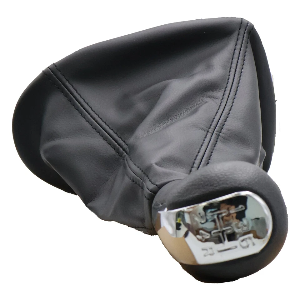 1x Gear Shift Knob 5 Speed With Boot Chrome For 11-16 Chevrolet Spark 1.2L Foto 4 de 4