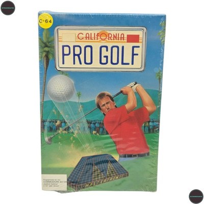 California Pro Golf Commodore 64 C64 Spiel Big Box Mastertronic 1989 SEALED NEW