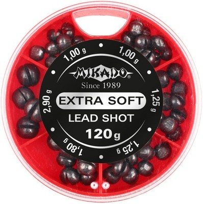 MIKADO Klemmblei 120g Softblei Spaltblei Dosenblei Angelblei Schrotblei Shot