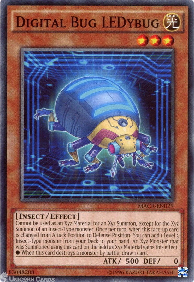 MACR-EN029 Digital Bug LEDybug Common UNL Edition Mint Yu-Gi-Oh! Card