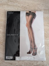 Leg Avenue Stay Up Spandex Fishnet Thigh Highs White 9122 One Size