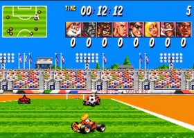 SEGA SATURN racing game STREET RACER German PAL 8-player mode Motoball...