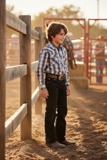 Wrangler Cowboy Cut Pro Rodeo Youth Boy Jeans Size 10 Husky NWT
