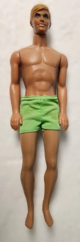 Mattel 1968 Mod BARBIE Sunset Malibu Ken Doll w/ Green Trunks