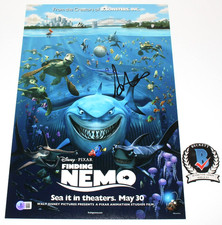 DIRECTOR ANDREW STANTON SIGNED 'FINDING NEMO' 12x18 MOVIE POSTER 2 BECKETT COA