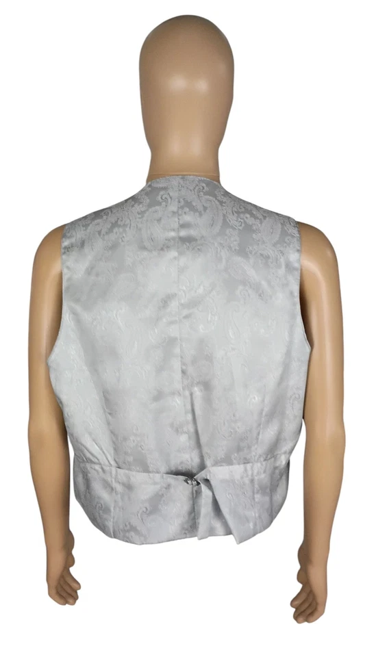 Traje Steve Harvey Edición Celebridad Tres Piezas Gris Beige Rayas 42R 36X29 Foto 3 de 4