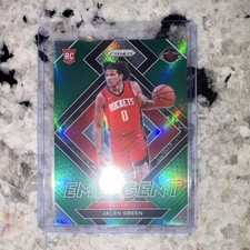 Panini Prizm 2021-22 Emergent Green Prizm Rookie Jalen Green Rockets #15