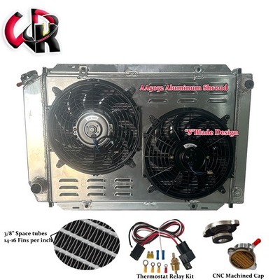 Aluminum Radiator Shroud Fan For 1979-1993 Ford Mustang GT LX SVT V8 5.0L Manual