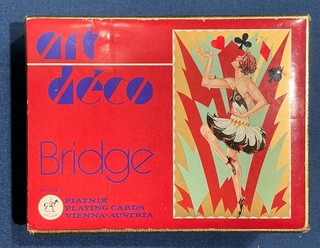 Art Deco Bridge Playing Cards Pianik Vienna
