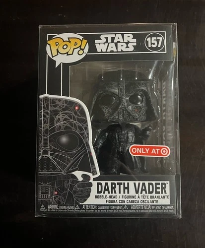 FUNKO POP STAR WARS DARTH VADER #157 - FUTURA ART - TARGET EXCL W/ Case