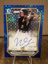 2026 Bowman Chrome Wyatt Sanford 1st Bowman Auto /150 Blue X Fractor CPA-WS