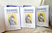Clive Barker Signed First Editions (three) of ABARAT. Pristine Cond, Clean Sign.