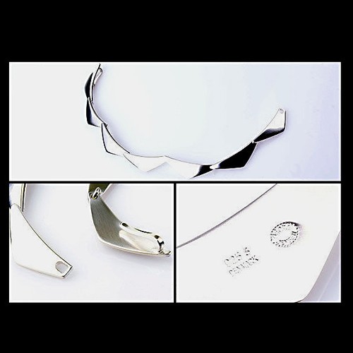 Georg Jensen Silver Bracelet # 12315 - PEAK - 7 Links - Picture 2 of 2
