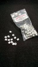 100 count 3/32 ALUMINUM STOP BUTTONS END STOPS SNARES TRAPPING 3/32 STOP ENDS