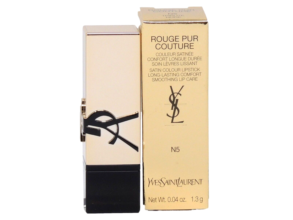 YSL YVES SAINT LAURENT ROUGE PUR COUTURE N5 TRIBUTE NUDE .04oz x 1
