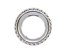 F&R LOWRIDER 51MM LONG SQUARE TWISTED CHROME BOTTOM BRACKET STEEL CUP.