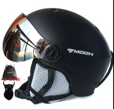 Casque De Ski/snowboard Avec Visière – Moon, Multicolore, Taille M Ou L, Neuf