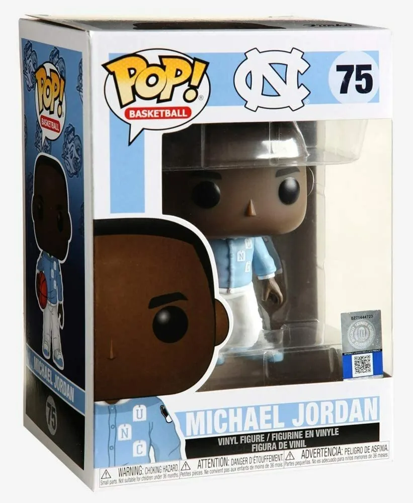 Funko POP! Basketball Michal Jordan Collectors Set - Michael Jordan, UNC  Michael Jordan Away Jersey, UNC Michael Jordan Warm Ups