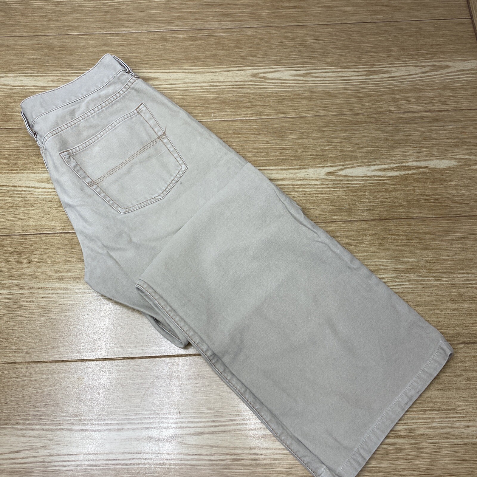 Express Jeans Mens 30X30 Khaki Work Wear Rugged Denim Straight Leg