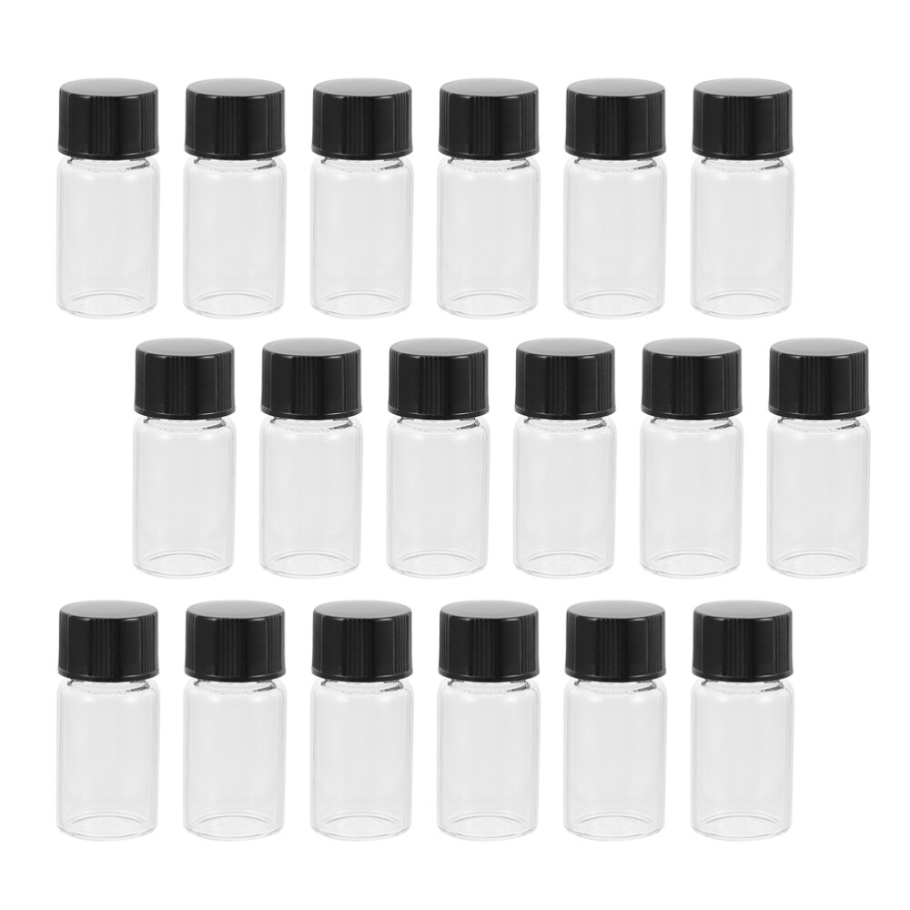 Lot of 30 Transparent Glass Vials 20ml Sample Bottle Liquid Storage eBay