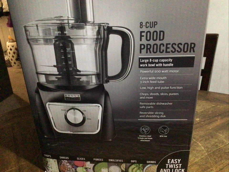 Cuisinart FP-8SVP1 Elemental 8 Cup Food Processor - Silver - Image 4 of 4