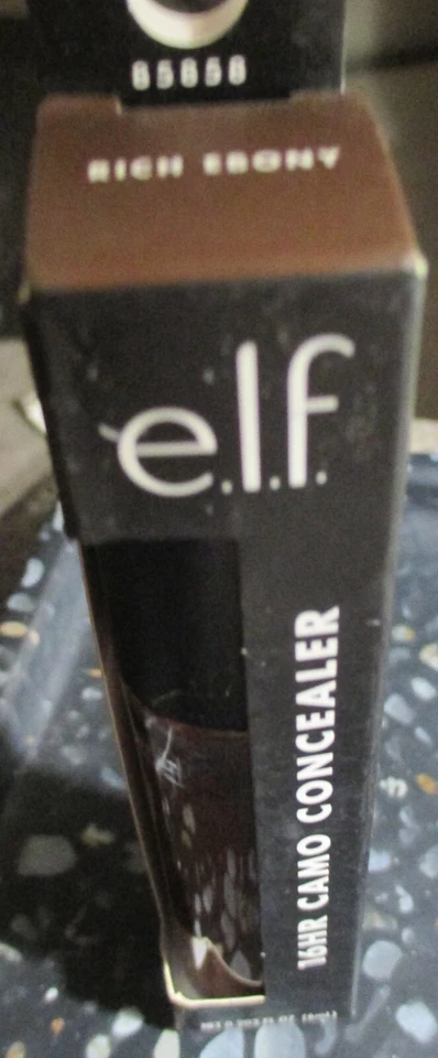 e.l.f. Hydrating Camo Concealer, Full Coverage Satin- Rich Ebony Lot of 2 NEW - Image 3 of 3