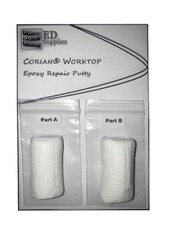 38G White Corian Sink  Worktop Epoxy Repair Putty  Broken Chips  Cracks