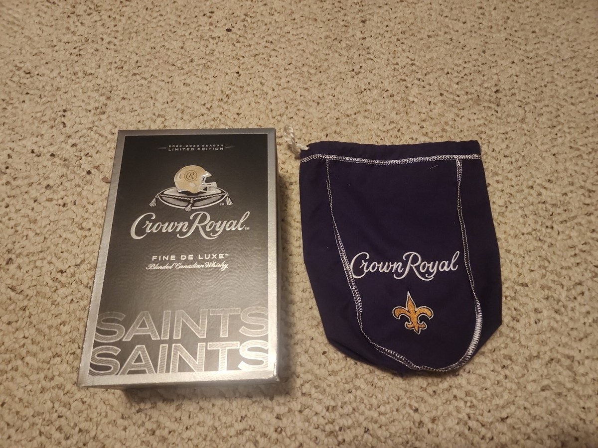 New Orleans Saints Crown Royal Game Day Football Bag & Box Special
