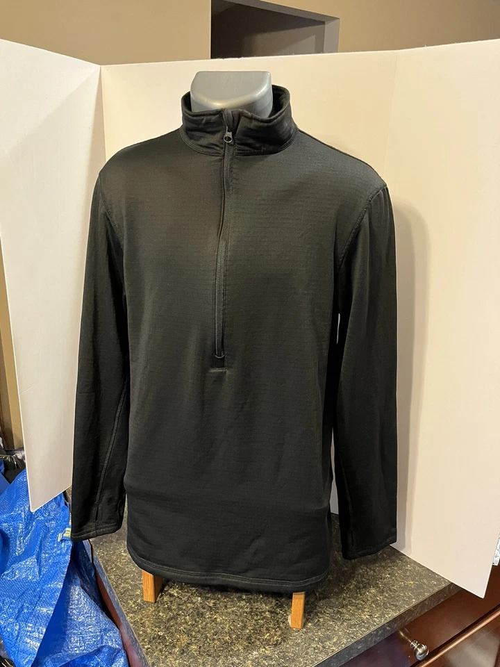 Condor Men’s LS 1/2 Zip Tactical Pullover  Thermal Fleece Black L Poly Spandex - Image 2 of 4