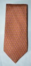 Burberry London Made in France 100 Silk Necktie Mauve Purple Gold Swirl Pattern