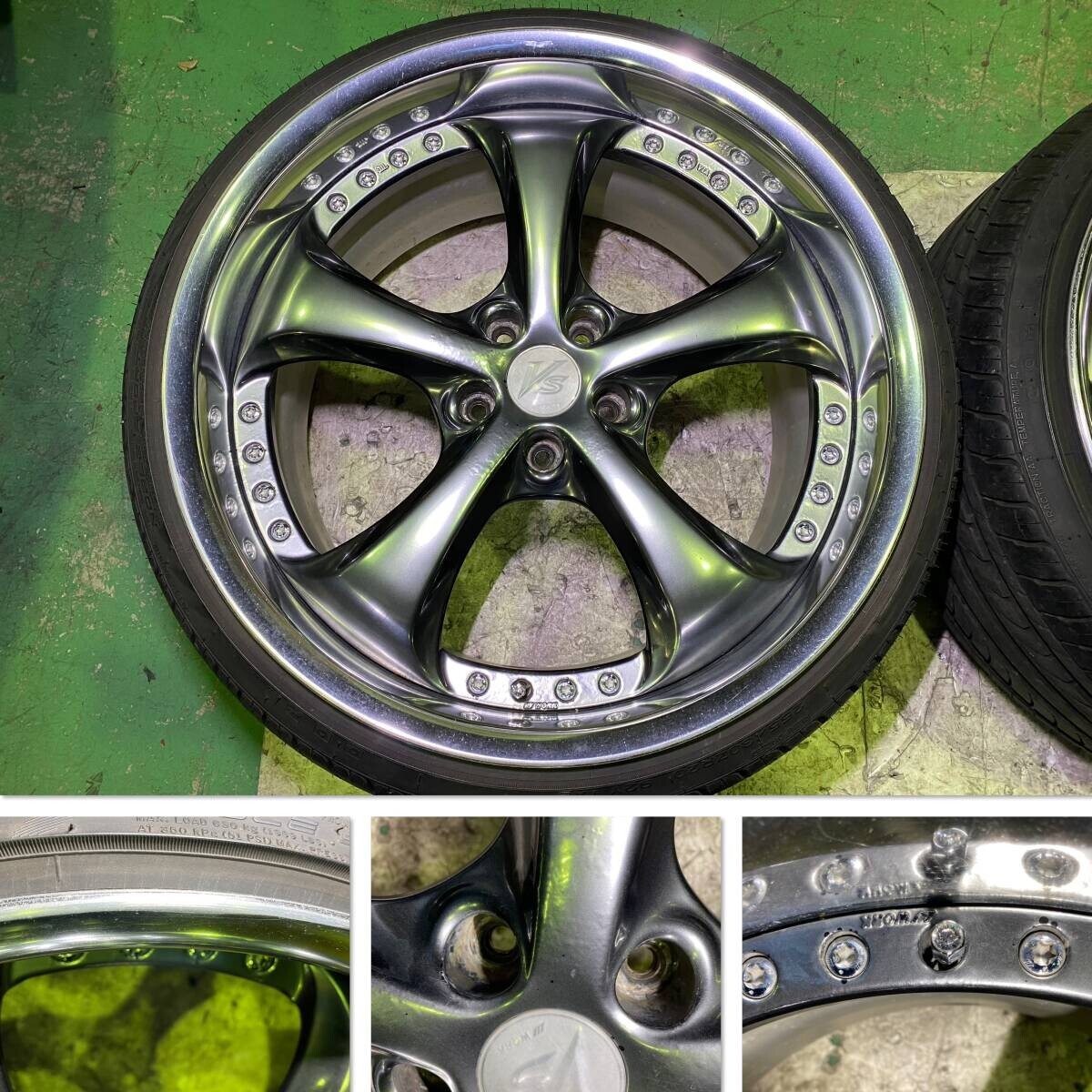 ワークVSーKF 19x8JJ OFF38 PCD 114.3 H5 2本 ワークVSーKF 19x8JJ OFF38 PCD 114.3 H5 2本 - メルカリ