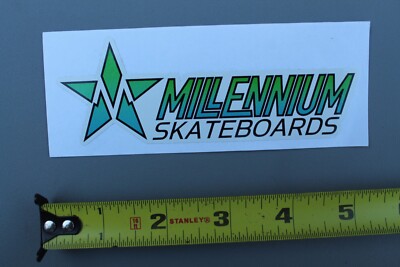 Millennium Skateboard Green Fade Star M OG Z69A Vintage Skateboarding STICKER