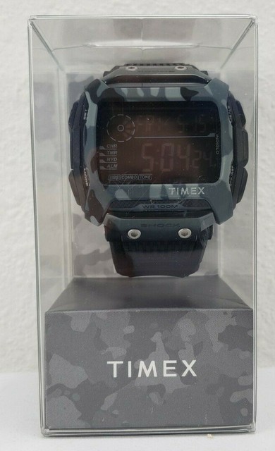 expedition base shock 45mm resin strap watch