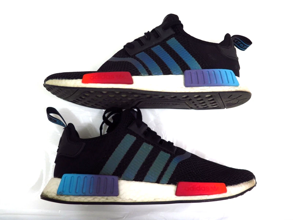 september give dækning Size 11.5 ADIDAS ORIGINALS Men&#039;s NMD R1 Sneaker Shoes Black Red Blue |  eBay