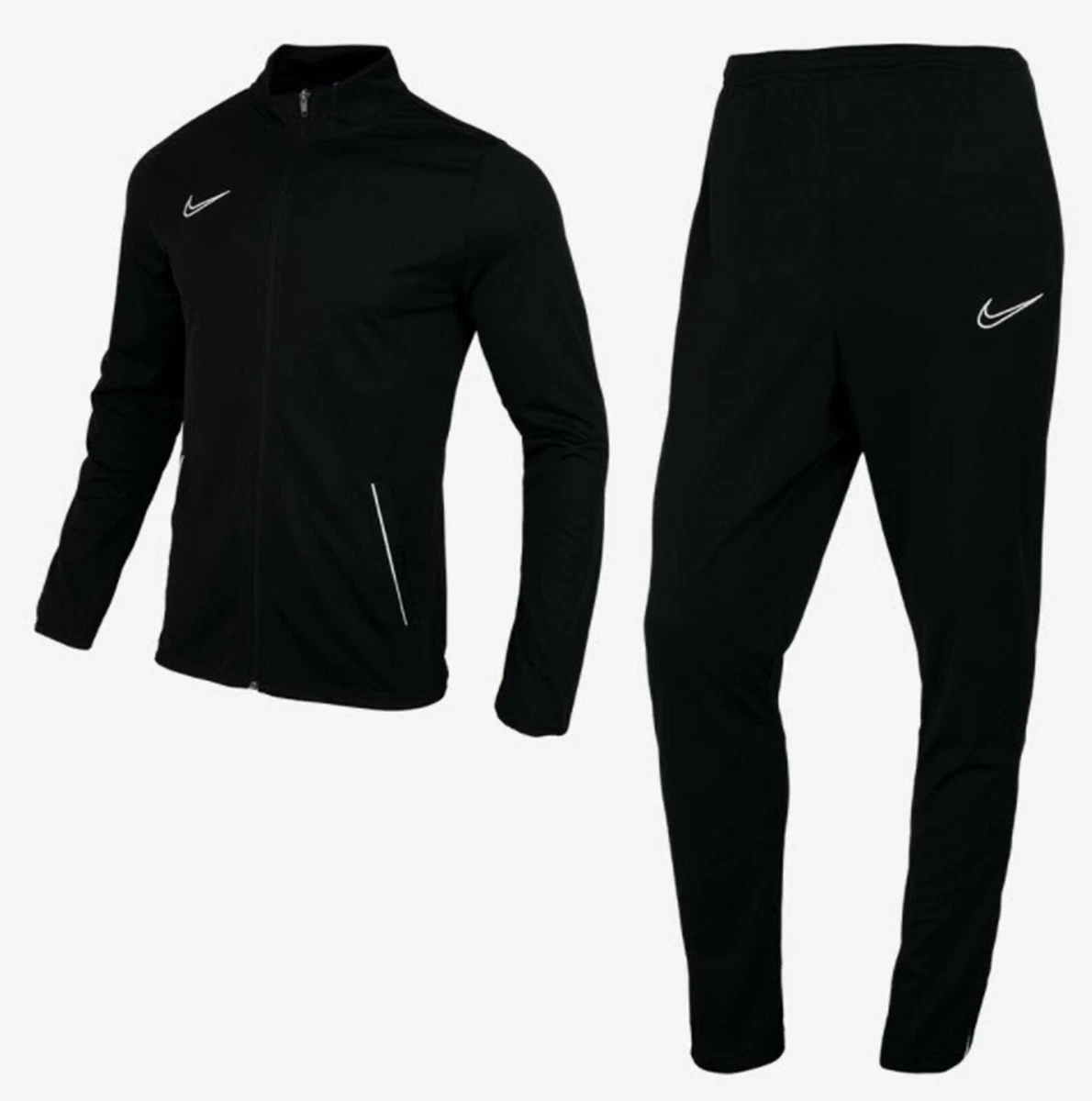 Nike Men AS Dry Academy 21 Track Suit Set Black Jacket Pant Jersey