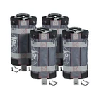 (Set of 4) E-Z up Sand Fillable Tent Pole Weight Bag Holds up to 25 Lbs. Gray