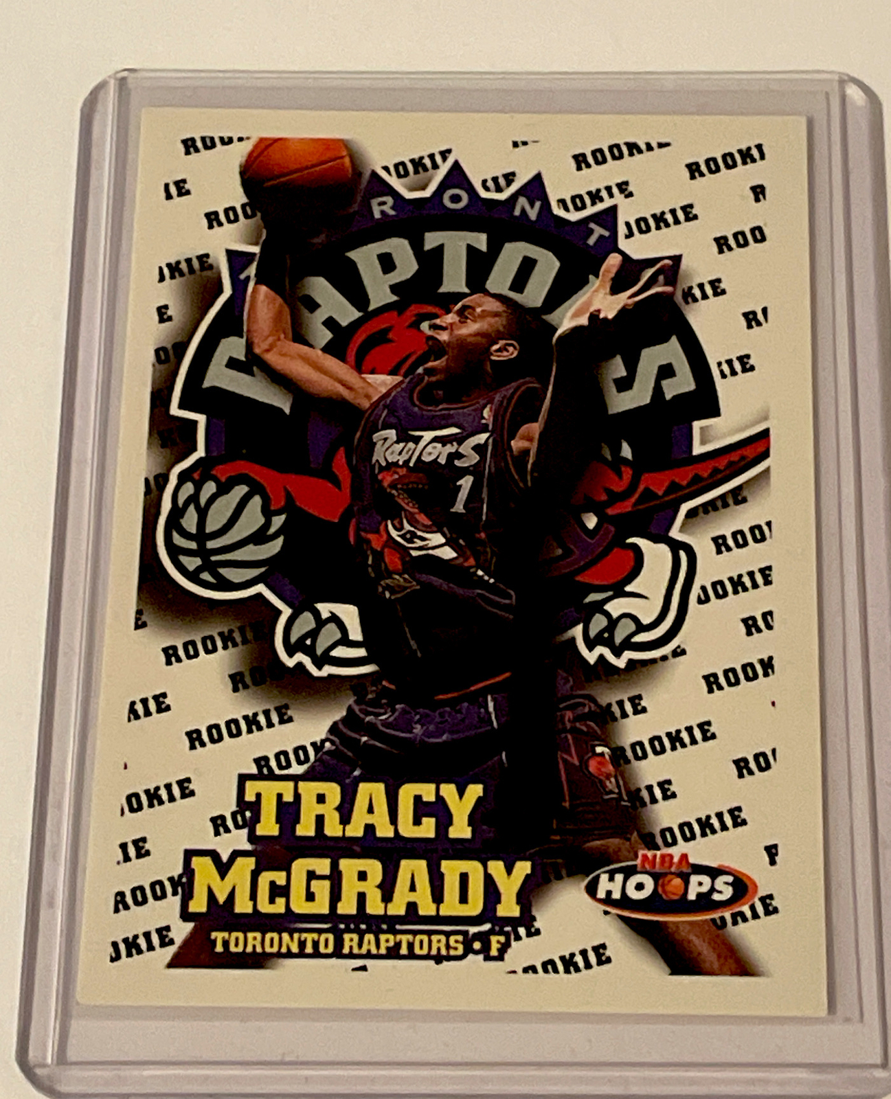1997-98 NBA Hoops TRACY MCGRADY #169 RC Rookie Toronto Raptors EX