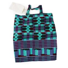 African Kente Print Tote Travel Bag with pouch Africa apkt1