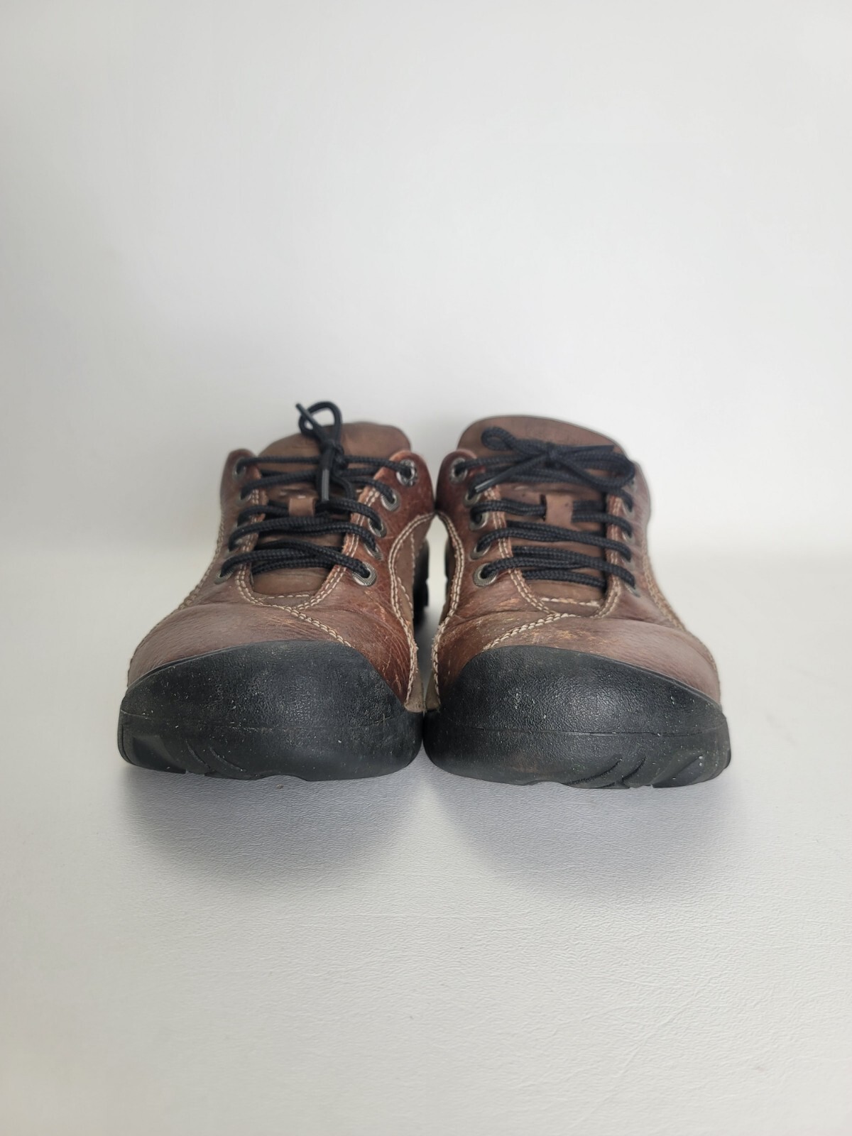 Scarpe Presidio Keen Donna 8 Pelle Marrone Escursionismo Campeggio Comode Allacciate