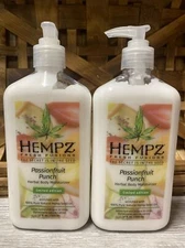 2 X Hempz Limited Edition Passionfruit Punch Herbal Body Moisturizer 17oz NEW