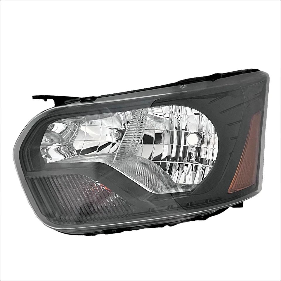 Faro negro con bombillas LH para Ford Transit 150/250/350/350HD 2016-2022 Foto 3 de 4
