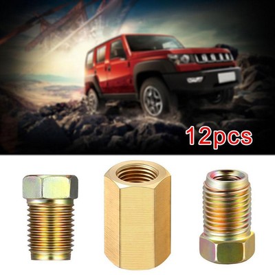 3/16 4PCS Brake Fittings Brass Inverted Flare Union COMPRESSION FITTING.HOT M9R6