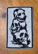 Stacked Skulls - Gothic - Iron On/Sew On Patch 10894