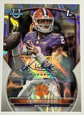 CADE KLUBNIK LAVA Refractor Auto /199 Clemson 2022 1st Bowman University Chrome