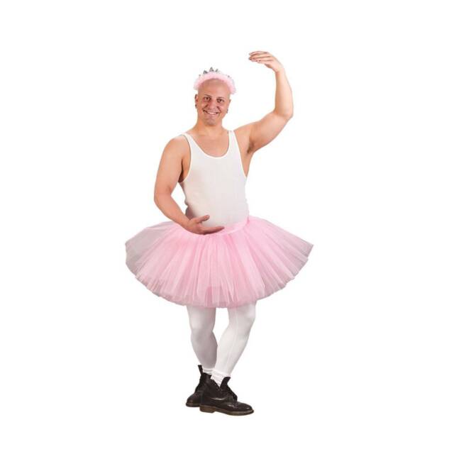 Gæsterne indtil nu navigation Adult Mens Grande Pink Tutu Ballerina Funny Costume Dress Fw5115 for sale  online | eBay