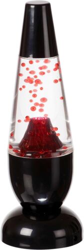 Funtime Gifts LED Mini Lava Volcano Lamp, Integrated, 4.5 W, Plastic, Red - Zdjęcie 1 z 4