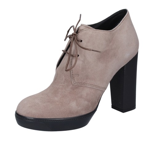Scarpe donna HOGAN 35,5 EU stivaletti beige camoscio BK558-35,5 | eBay